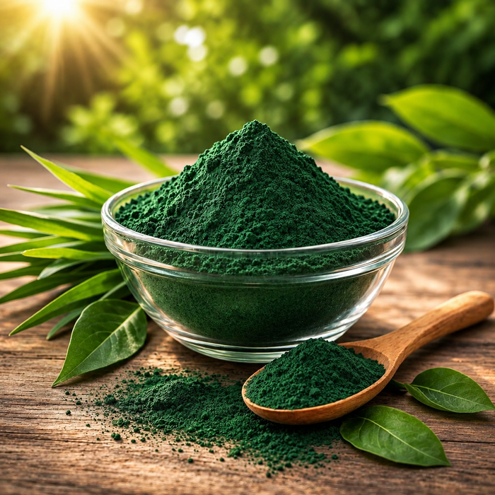 A naturally deep-green microalgae
