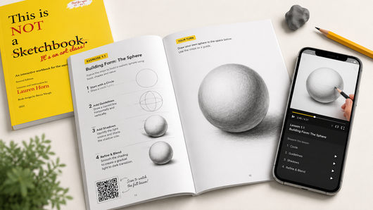 Interactive Guided Drawing Workbook
