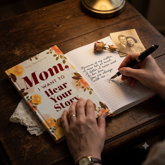 Parental Legacy Keepsake Set: Guided Story Journals for Mom & Dad