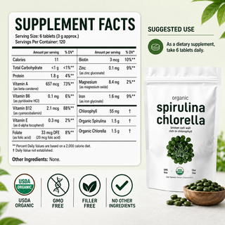 Organic Spirulina & Chlorella